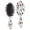 Halloween Ghost Haunted House, variant on Halloween Pumpkin Stripe White Pattern Brush, Detangling Hair Brush,Oval Paddle Hair Brush, Air Cushion Design Gifts for Wet Dry Hair Styling