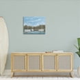 thumbnail image 2 of Drifting Boats Nautical Marina Landscape Painting Gallery Wrapped Canvas Print Wall Art, 2 of 7