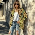 thumbnail image 5 of SCRAWLGOD Sunflower Long Sleeve Cardigan for Women Lightweight Jacket with Pockets Long Sleeve Sweatshirt Cardigan Women Open Front Washable Women Long Cardigan for Picnic Size XL, 5 of 7
