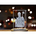 thumbnail image 3 of St. Blaise | Patron Saint of Throat Illnesses Gift | Religious 3D Engraved Crystal, 3 of 6