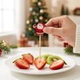 thumbnail image 6 of 100pcs Wooden Appetizer Picks, Cocktail Skewers for Party, Christmas Gatherings, Fruit, Desserts, 6 of 8