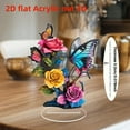 thumbnail image 4 of Yooshoverk Butterfly Floral Decor 2D Acrylic Tabletop Art Home Shelf Display Window Accent Modern, 4 of 6