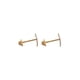 thumbnail image 4 of Aretes de oro 14k GIALLO Broquel Princesa de oro amarillo mate y oro blanco brillante, 4 of 4
