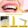 thumbnail image 3 of LELE LIFE 60pcs Interdental Brushes Braces Flossers, Reusable Dental Brushes between Teeth, Braces Brush Floss for Braces Toothbrush, Proxy Brushes Dental Picks, 0.7mm, 3 of 7