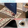 thumbnail image 5 of Merry Christmas Doormat,Christmas Trees Xmas Winter Black White Buffalo Plaid Indoor Outdoor Outside Entrance Doormat Welcome Door Mat Anti-Slip Rubber Seasonal Holiday Decoration 17x29 Inch, 5 of 6