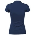 thumbnail image 3 of Ma Croix Womens Polo Shirts Slim Pique Comfort Dry Short Sleeve Uniform Golf Top, 3 of 4