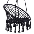 thumbnail image 5 of Black Swing, Hammock Chair Macrame Swing Chair for Indoor and Outdoor, 5 of 7