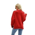 thumbnail image 4 of xiaxaixu Femmes Mode Valentine'S Day Pull Coeur Lèvres Imprimé Col Rond Manches Longues Tricotés Tops Automne Hiver Casual Pulls, 4 of 9
