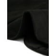 thumbnail image 5 of INSPIRE CHIC Women's Faux Suede Open Front Long Sleeve Button Decor Steampunk Jacket L Black, 5 of 6