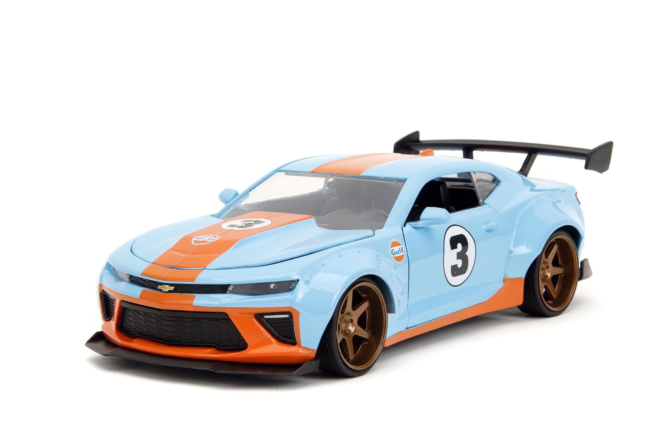 Jada Toys Big Time Muscle – Ford Mustang Mach 1 Del 1973 In Scala 1:24, Modello Pressofuso Con Aperture, Pneumatici In Gomma, Collezionabili Per Adulti E Bambini - 6