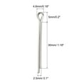 thumbnail image 2 of Uxcell Split Cotter Pin, 2.5mm x 30mm Stainless Steel Clip Fastener Fitting, Silver Tone, 60Pack, 2 of 5