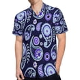 thumbnail image 4 of High Quality Hawaiian Shirts for Men Short Sleeve Aloha Beach Shirt Floral Summer Casual Button Down Shirts Blouses JJM8XA, 4 of 7