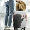 thumbnail image 2 of Stretch Luggage Cover M(22-24in)– Elastic Travel Suitcase Protector with Handle Openings & Bottom Closure, Washable Polyester Spandex Cover for 18"-32" Suitcases, S/M/L/XL Size, 2 of 6