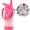 1033-500 Sweat Peach, variant on Mininoo Kids Water Bottle for School, 16oz Insulated Stainless Steel Water Bottle Kids with Straw Lid for Girls