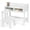 White, variant on Kids Desk and Chair Set, Study Desk for Kids with Storage and Shelves, Wooden Children Writing Table for Bedroom, White
