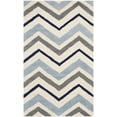 thumbnail image 3 of SAFAVIEH Chatham Wilfred Geometric Wool Area Rug, Ivory/Dark Gray, 4' x 6', 3 of 11