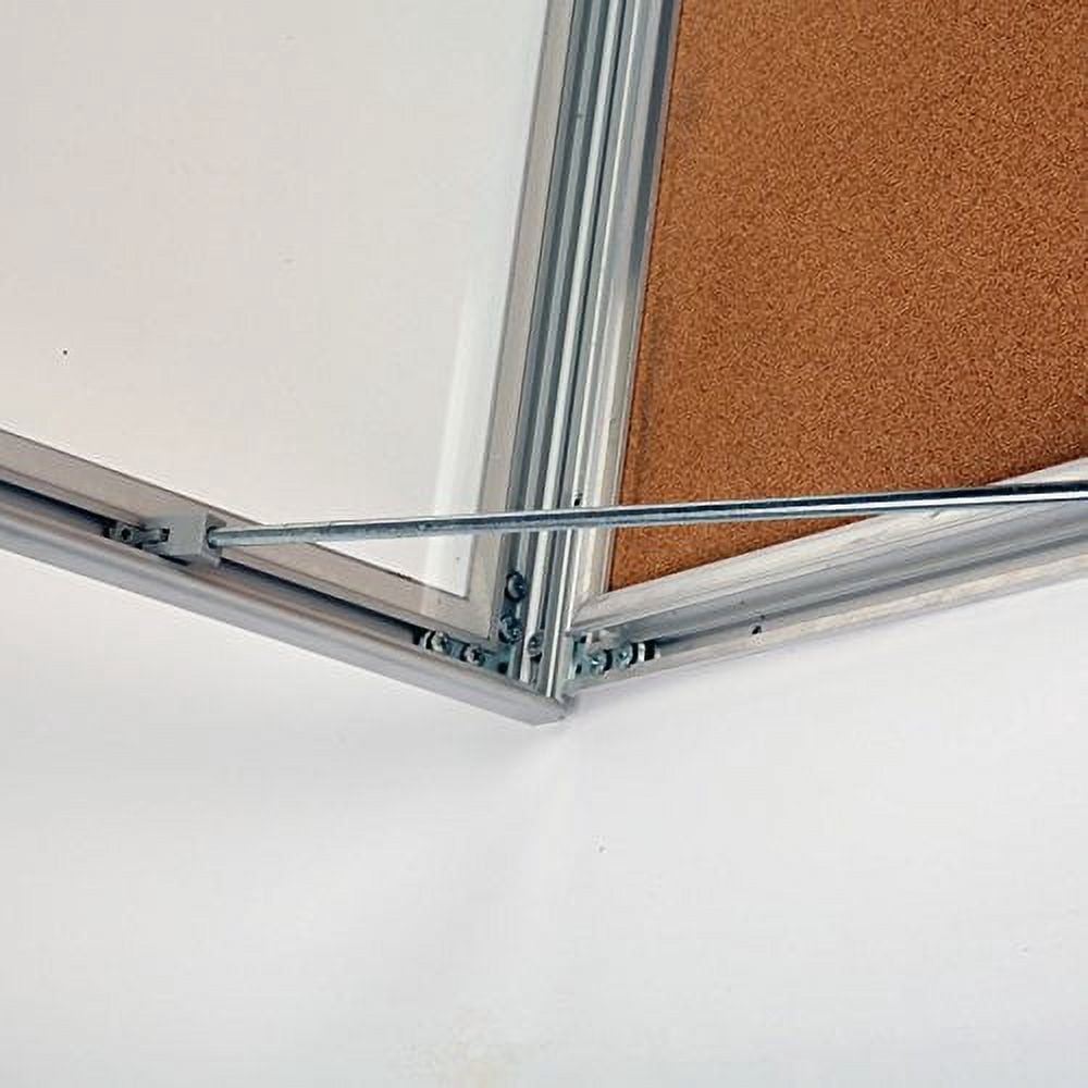 M&T Displays Tamper Proof Noticeboard Enclosed Bulletin Board with Cork Display with Locking Door (9 x 8.5x11)