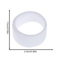 thumbnail image 1 of 4Pcs/lot Silicone Tennis Racket Grip Ring Handle Closure Rubber Sweat-absorbing Band Fixed Stretchable Handle Tennis Accessories WHITE, 1 of 6