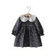 thumbnail image 5 of Ropa de primavera para niñas de 2 a 8 años, vestido Floral con cuello Peter Pan dulce para niñas, vestido de princesa con mangas abullonadas, traje para niños, 5 of 6