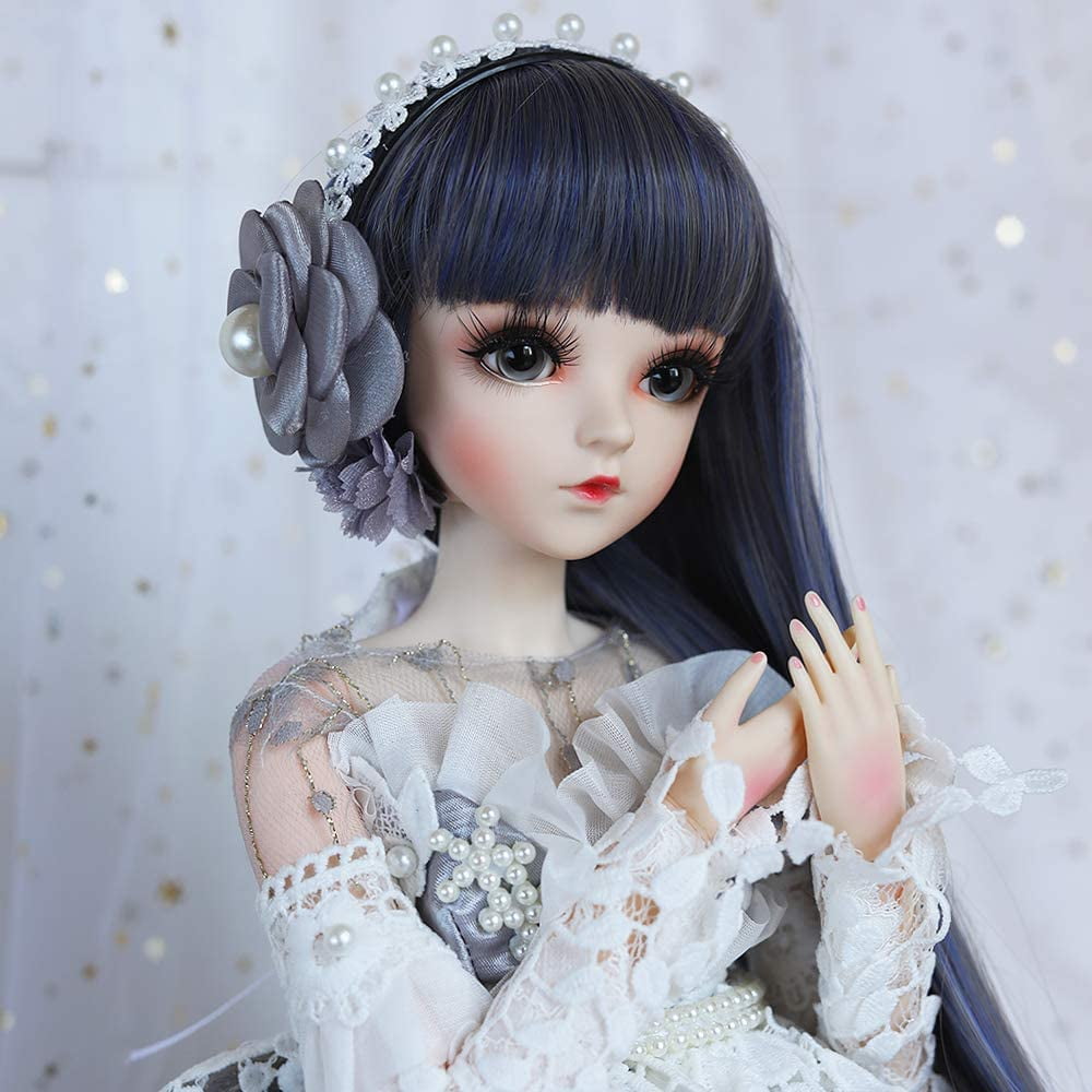 BJD Doll 1/3 60cm Ball Jointed Princess Girl Dolls Face Makeup Clothes Shoes Set 