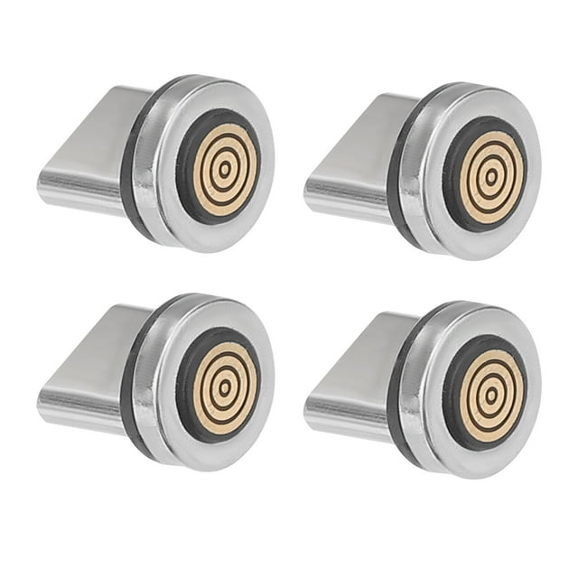 FELTECHELECTR 4 piezas de cargador magnético tipo C con cable USB giratorio de 360 grados y punta de conector adaptador