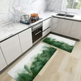 thumbnail image 2 of Green Kitchen Mat Set of 2 Marble Thick Kitchen Rugs Anti Fatigue Mats Standing Cushioned For Floor Waterproof Leather Padded Non Slip Runner Decor for Sink ,17.3" x28" + 17.3" x 47",Green Gold, 2 of 6