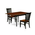 thumbnail image 2 of East West Furniture Dining Room Set Black & Cherry, MZWE3-BCH-W, 2 of 5