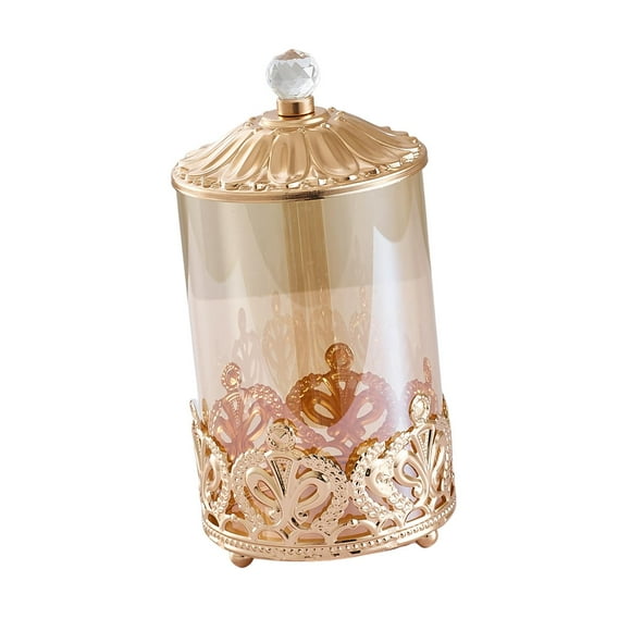 GUOOL Glass Candy Jar European Candy Storage Buffet Dishes Cookie Jar for Living M