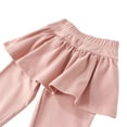 thumbnail image 4 of Girls Leggings with Ruffle Skirt Cotton Tutu Pants Stretchy Skirt Leggings Footless Tights for Toddler Kids 3-12 Years, 4 of 9