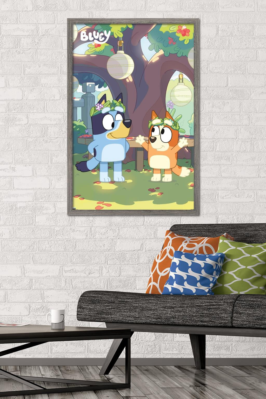 Bluey - Duo Wall Poster, 22.375" x 34", Framed