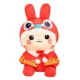 thumbnail image 4 of Lindo Conejo Juguetes de peluche Adorno Muñecos de peluche Animal Regalo temático Estilo chino para el año Nuevo chino Fiesta de cumpleaños Favor Niño 20cm CUTICAT Juguetes de peluche, 4 of 8