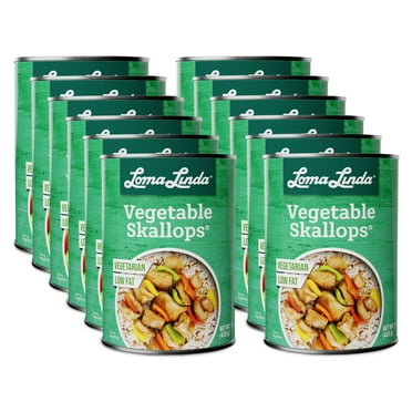 Loma Linda - Vegetarian - Vegetable Skallops (15 oz.) (Pack of 12)