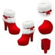 thumbnail image 2 of Zapatos de felpa de plataforma de tacón alto de invierno de Navidad Bota con cierre de cremallera para mujer, 2 of 6