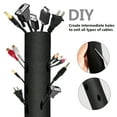 thumbnail image 4 of Ccdes Cable Management Sleeve,Cable Management Sleeve 78  Flexible Neoprene Adjustable Cord Sleeves Wrap Cover Wire Hider Con, 4 of 6