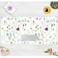thumbnail image 6 of Cute Flower Mouse Pad Aesthetic Desk Mat Plants Large Extended Gaming Mousepad Floral XXL Desk Pad Keyboard and Mouse Mat 31.5''x15.75'', Desktop Decor Protectors Mats for Women Office Girl Gamer, 6 of 7
