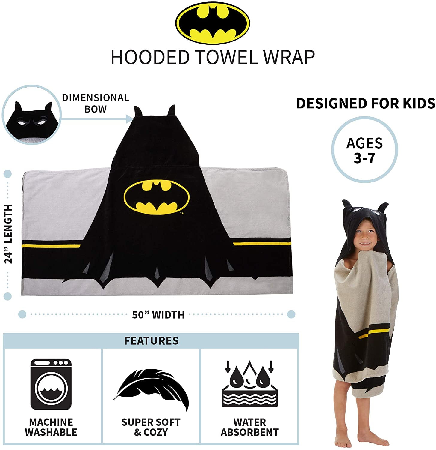 batman hooded towel