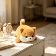 thumbnail image 6 of Realistic Shiba Inu Stuffed Animal Plush Toy, Soft Cuddly Sleep Aid Anxiety Relief Plush Doll, Warm Companion Gift for Kids and Adults Animal Lovers, 6 of 7