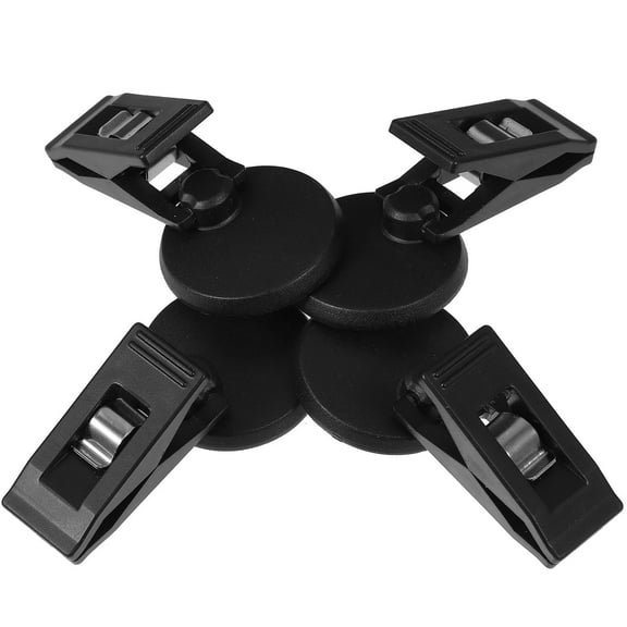 MLINS  4 Pcs Paste Storage Clip Car Mounted Holder Windshield Visor for Detailing Black
