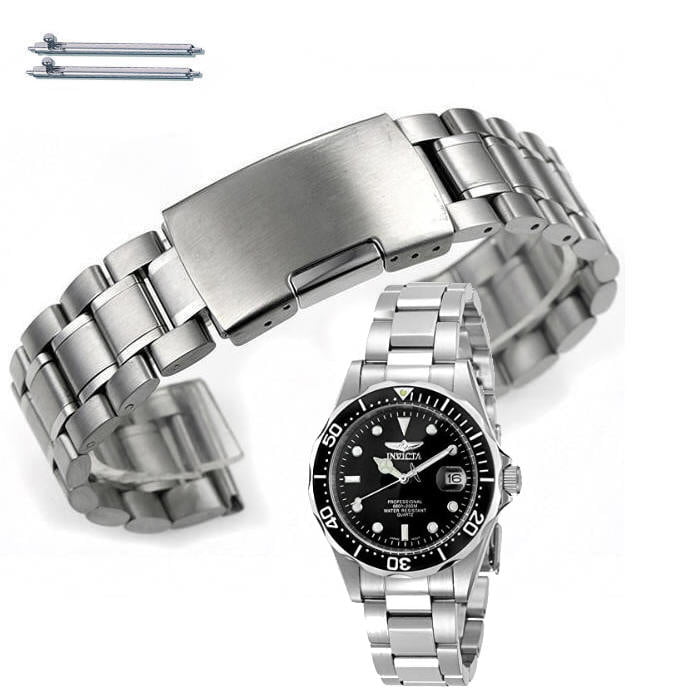 Silver Metal Replacement Watch Band Fits Invicta Pro Diver 37mm 8932OB 5015 - Walmart.com