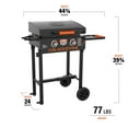 thumbnail image 3 of Blackstone On The Go 2-Burner 22" Cart Griddle with Folding Legs, 3 of 8