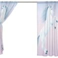 thumbnail image 4 of Coolnut Magic Unicorn Rising Up On His Hind Legs Sheer Gauze Door Curtain Window Curtain Drapes for Living Room Kids Bedroom Window Treatment Decor W55 x L84 In 2 Panels, 4 of 4