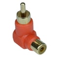 thumbnail image 3 of 10x RCA Right Angle Connector Plug Adapters Stable and Tight Structure for Extending Audio and Video Cables, RCA Male to Female, 3 of 3