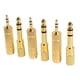 thumbnail image 4 of Juego de adaptador de audio para auriculares estéreo de 3,5 mm a 6,5 ​​mm hembra a macho dorado Likrtyny  Accesorios electrónicos, 4 of 6