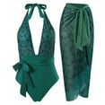 thumbnail image 1 of Traje de baño de una pieza para mujer, conjuntos de bikini para mujer, traje de baño de una pieza estampado sin espalda, traje de baño de playa, conjunto de bikini para mujer, 1 of 8