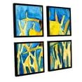 thumbnail image 2 of ArtWall Derek Mccrea "Tropical Fish" 4-Piece Floater-framed Canvas Square Set, 2 of 2