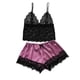 thumbnail image 1 of Women Sexy Lingerie Satin Lace V-Neck Shorts Set Sleepwear Women Sexy Sleeping Clothes Pajama For Women pangjing, 1 of 4