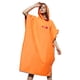 thumbnail image 5 of Minnieouse Albornoz de repuesto de secado rápido a prueba de viento de manga corta para hombres y mujeres con capucha de Color sólido para playa Pijama Naranja, 5 of 6