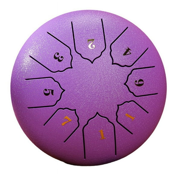 6-Inch 8-Tone Sound Rain Drum Outdoor Rain Drum Percussion Instrument Yoga Meditation Exclusive Purple