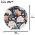 thumbnail image 3 of Round Tablecloth 60*60 Inches Round Tablecloth Outdoor Style Tablecloth With Umbrella Holes Tablecloth Outdoor Suitable For Kitchens and Dining Rooms Beautiful Colored Chrysanthemum, 3 of 8