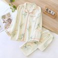 thumbnail image 2 of 2024 Winter Women's Pajamas100% Cotton Plus Size Pajamas Flower Printing Household Women's Pajamas Loungewear Autumn Sleepwear, 2 of 4